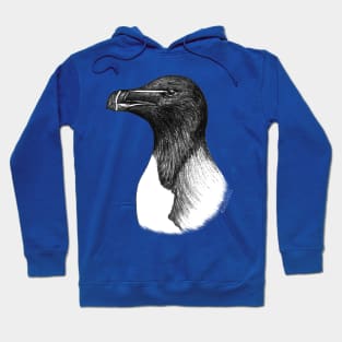 Razorbill (Alca torda) - blue Hoodie